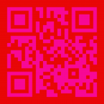 QR code where both the fore- and background is pink
