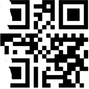QR code with unrecognizable corners