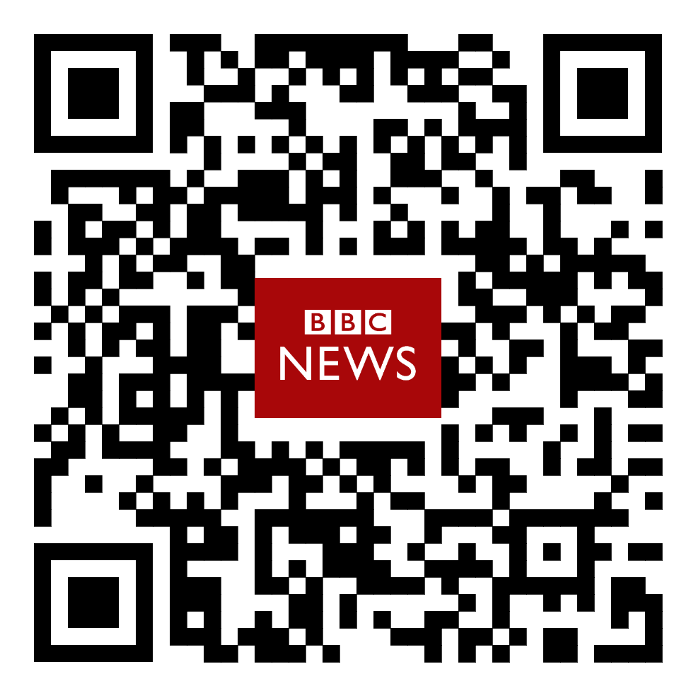 Image of QR code that contains the BBC logo